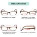 Eyekepper Spring Hinge Striped Reading Glasses for Men - 3 Pairs (Brown Stripe +3.00) - Stylish All Clear Lens - Buy Online on GoSupps.com