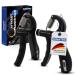 Kimatra 2 -part handle force train Pack from 5kg to 60kg - hand trainer set for fingers hands and forearms - finger trainers with integrated counting function black