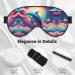 Ultra-Soft Dolphin Print Eye Mask - Colorful Starry Sky Light-Blocking for Comfort & Restful Sleep - International Shipping Available - Buy Online on GoSupps.com