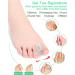 PGRODE Bunion Toe Spacers with 2 Sizes for Women Men Toe Pain Relief oft Silicone Toe Spacer for Crooked Toes Hammertoe Corrector 6L+ 6S - Pack Of 12 - Buy Online on GoSupps.com