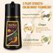 3 In 1 Instant Black Hair Dye Kit - 100% Gray Coverage Quick 15-Minute Color Natural Plant Extracts & Conditioner - 500ml - Buy Online on GoSupps.com