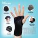 MONALE Carpal Tunnel Wrist Brace - Night & Day Support for Tendonitis, Arthritis - Removable Splint, Adjustable Straps - Black Left Hand - 1 Count - Buy Online on GoSupps.com