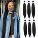 Antiensed braiding hair Easy Braid Professional itch-free synthetic fiber crochet borders yaki texture hair extensions 6 packs braid hair 50cm 1b# 50 cm (6 Pack) 1b#