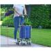 Three-Wheel Small Stroller Fashion Heightening Home Hand Push Upstairs Transport Two-Layer Handle Reinforcement Dual-use Shopping Cart 8 Wheels - Buy Online on GoSupps.com