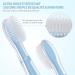 Alobeby Baby Toothbrush Set - 2 Pack Silicone Oral Care Trainers for Infants | Super Soft Gum Massage & Protective Ring | 100% Food Grade Silicone - Buy Online on GoSupps.com