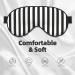 Buy Black and White Stripes Soft Sleep Eye Mask | Ultimate Comfort for Men & Women | Perfect Travel Accessory - Buy Online on GoSupps.com