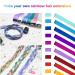 TOFAFA 22 Pcs Colored Hair Extensions - 22 inch Multi-color Party Highlights - Clip in Synthetic Hair Extensions (Colorful Set) - Buy Online on GoSupps.com