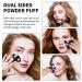 Sibba 2 Pieces Triangle Powder Puffs Set - Washable & Reusable Makeup Sponges for Face and Body - Soft Plush Powder Sponge for Loose Powder - Black & Pink - Buy Online on GoSupps.com