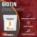 BulkSupplements Pure Biotin Powder 10g - Vegan Biotin for Hair, Skin, and Nails - Nail Growth, Skin Vitamins - Women's Hair and Nails Vitamins - Buy Online on GoSupps.com