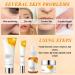 INBOLM Skin Care For Teenage Girls Sets Vitamin C Skincare Set For Face Complete 4piece Kit (Face Wash Eye Cream Face Cream Essence) For All Skin Types - Buy Online on GoSupps.com