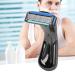 Manual Shaver for Men - Waterproof Six-Blade Portable Shaver for Office Use (Black) - Buy Online on GoSupps.com