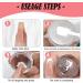 Gel Nail Polish Kit for French Tips Sheer Pink & White Nail Polish French Manicure Set with Nail Stamper Soak Off UV Nail Polish Manicure Tool for Women DIY at Home Color: Nude Pink - Buy Online on GoSupps.com