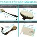 Vive Dry Body Brush Set - Long Handled Multi Brushing Kit - Natural Bristles for Back, Feet, Cellulite, Lymphatic Drainage - Exfoliating Massager - Buy Online on GoSupps.com