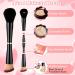Travel Makeup Brushes Set | 4-in-1 Brush Kit with Case | Ideal Foundation Blush Eyeshadow & Concealer Brushes for Perfect Travel Beauty - Buy Online on GoSupps.com