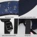 Customizable Craftsman Golf Waterproof Black Blue Golf Bag with Adjustable Backpack Straps - Personalize with Your Name Stitched - Star Design - Replacement Option - Buy Online on GoSupps.com