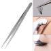 Stainless Steel Lash Tweezers for Individual Eyelash Extensions - Straight Thin Tip False Lash Application Tool (00-SA 13.5cm) - Buy Online on GoSupps.com