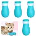 WOAILIANGEJINJIN 4 Pcs Cat Anti-Scratch Boots Adjustable Cat Paw Protector Foot Covers Cat Claw Protection Shoes for Home Bathing Shaving Cat Paw Protector