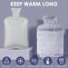 BOLEi 2L Hot Water Bottle with Cosy Faux Fur Cover - Leakproof Large Hot Water Bag for Pain Relief & Warmth - Ideal for Women, Seniors & Children - Blue - Buy Online on GoSupps.com