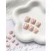 Summer Square Fake Toenails - Glitter Nude French Tip Press On Toenails - 24 Pcs Full Cover Short Acrylic Toenails - Beach Designs for Women and Girls - Style5 - Buy Online on GoSupps.com