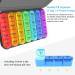 Windtrace Weekly Pill Organizer - Large 4-Times-a-Day Medication Case for Travel - Moisture-Proof 7-Day Pill Box in Black - Buy Online on GoSupps.com