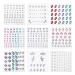 KINBOM 9 Sheets Face Gems Stickers  Self-Adhesive Rhinestones for Makeup Face Diamonds Face Jewels Stick on Pearl Stickers for Face Eye Body Nail Festival Party with Assorted Styles