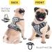 Buy Heele No-Pull Dog Harness & Crockery - Adjustable Reflective Harness for Medium Dogs | Soft Breathable Padded Handle Black & White Checkered - Buy Online on GoSupps.com
