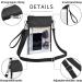 USPECLARE Clear Crossbody Purse | Stadium Approved Bag with Adjustable Strap in Clear Black - Buy Online on GoSupps.com