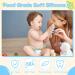 3-Pack Baby Biting Toys | BPA-Free Silicone Teething Rings & Pacifier Chain for 3+ Months | Safe Durable & Colorful Teething Accessories - Buy Online on GoSupps.com
