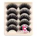5 Pairs Makeup Long Cross False Eyelashes Nattural False Eye Lash Blue & Black