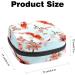 Stylish Menstruation Pad Bag with Zipper - Tropical Japanese Flowers & Koi Fish Design | Women s Napkin & Tampon Collecting Bag - Buy Online on GoSupps.com