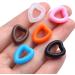 JDesun Slipproof Glasses Handles - 12 Pairs Silicone Bracket Tips | Heart Design Glasses Holders in Blue Black Pink Orange Brown & White for Sunglasses & Reading Glasses - Buy Online on GoSupps.com