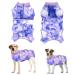 Eyein dogbody after op breathable soft one-piece for dogs with zipper and belt to protect wounds e-neck band Alternative for pets (purple XXL) XXL Lila