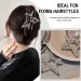Silver Star Metal Hair Claw Clip - Stylish Hair Barrette for Women and Girls - Buy Online on GoSupps.com