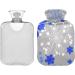 NAANLE 2L Hot Water Bottle with Lid - Blue Flowers | Ideal for Back Pain Relief & Neck Therapy - Hot & Cold Compress - Buy Online on GoSupps.com