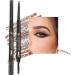 Waterproof Eyeliner Precision High-Pigmented Creamy - Eyebrow Trimmer and Brush Design Waterproof Retractable Eyeliner Makeup for Daily Use Beginner Friendly 02 - Buy Online on GoSupps.com
