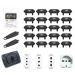DOMUS Socket Safety Locks 20 Socket Protectors for Babies and Children with 2 Keys Socket Safety Locks for Babies (Black)