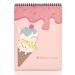 MEMX Sketch Book for Kids, 8X11.5 100 Pages(110gsm), Spiral Bound Artist Sketch Pad, Durable Acid Free Sketchbook for Painting, Sketching or Doodling, Best Gifts for Drawing Boys and Girls, White 1 Pack Ice cream cone