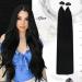 Moresoo Black Keratin Bondings Extensions - Real Hair U-Tip Extensions 40cm #1 - Invisible Remy Pre-Bonded 50g - Buy Online on GoSupps.com