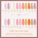 Lavender Violets 12-Colours Acrylic Powder Nail Kit with DIY Art Tools - N963A Sunset Rose Gold - Buy Online on GoSupps.com