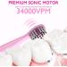 Kids Sonic Electric Toothbrush | Rechargeable Smart Toothbrush for Children | 6 Modes, 30s Reminder, 2 Mins Timer | Toothbrush for Toddlers Boys Girls Age 3-12 | Includes 6 Brush Heads & Wall-Mounted Holder | Pink - Buy Online on GoSupps.com