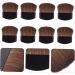 KALLORY 8pcs Painting Brush Drawing Art Supplies Stain Sponge Brush Eyeshadow Sponge Applicator Wood Black 4X3cm - Buy Online on GoSupps.com