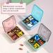 Berglander Travel Pill Organizer (Pack of 3) | Waterproof & Portable Medicine Case - 4 Compartments for Daily Vitamins & Fish Oil - Buy Online on GoSupps.com