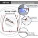 Buy EYEURL 4-Pack Half Frame Blue Light Reading Glasses - Rectangle Semi Rimless Men & Women Eyeglasses with Spring Hinge - 1.75 Magnification - Buy Online on GoSupps.com
