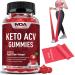 Keto ACV Gummies Advanced Weight Loss Apple Cider Vinegar Gummies ACV Keto Gummies for Weight Loss - 1000mg Supports Detox & Cleanse Digestion - Organic ACV Gummy (+ Flat Resistance Band)