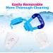 JUYOO Baby Fruit Feeder Set - 3 Food Pacifiers with Clips for Babies & Toddlers - Buy Online on GoSupps.com