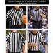 FitsT4 Men's Black & White Stripe Referee Shirt - V-Neck Short Sleeve Uniform for Soccer, Basketball, Football - Size XL - Buy Online on GoSupps.com