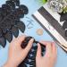 60 Pcs Rubber Heel Plates Shoe Repair Kit with Iron Nails - Black Heel Taps for Boots & High Heels - Buy Online on GoSupps.com