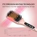 Askera Ceramic Hair Straightener Brush - 14 Temp Settings with Negative Ion Technology for Women | Anti-Scald, Temperature Lock, Auto-Off Function - Electric Heat Comb - Buy Online on GoSupps.com