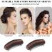 Natural Wig Piece 2 Insert False Hair Comb Tool Bump Up Fake Hair Comb Clip Great for Additional Hair Volume Fine and Thin Hair DIY Hairstyle Changed the shape of Your Head (dark brown) - Buy Online on GoSupps.com