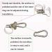 Stainless Steel Boat Flag Pole Clips 0.75-1.2 Inch Diameter (3 Pack) | Carabiner Clamp for Easy Installation | Fits Most Flag Poles | Durable and Weather Resistant - Buy Online on GoSupps.com